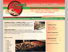 Tablet Screenshot of lindseyspizza.com